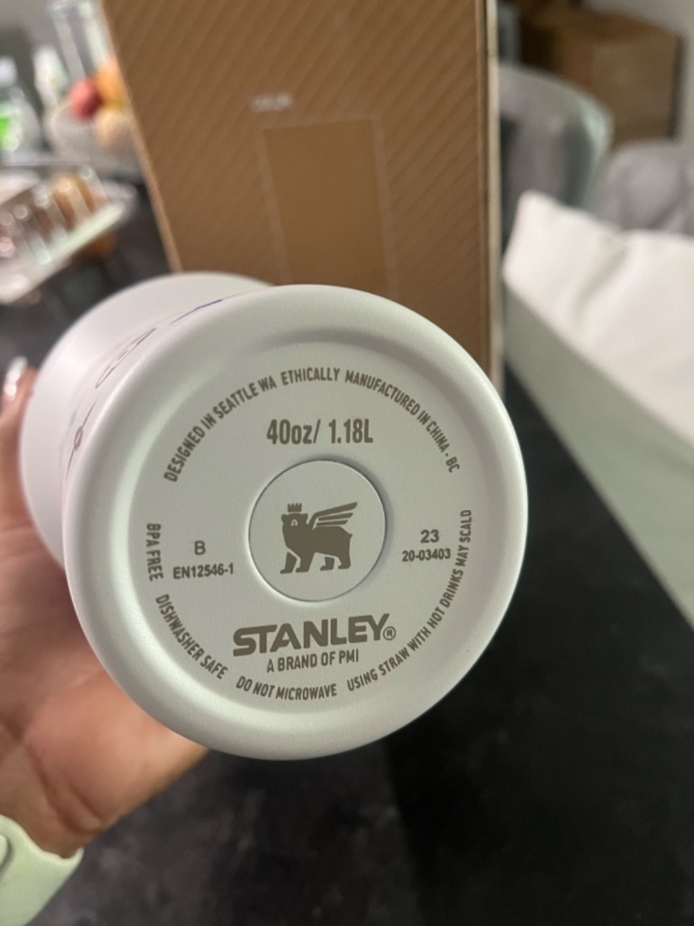 Stanley White Multicolor  Patterned Quencher Tumbler with Handle - Picture 7 of 7
